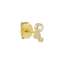 Load image into Gallery viewer, Trinity Stud Pearl/White